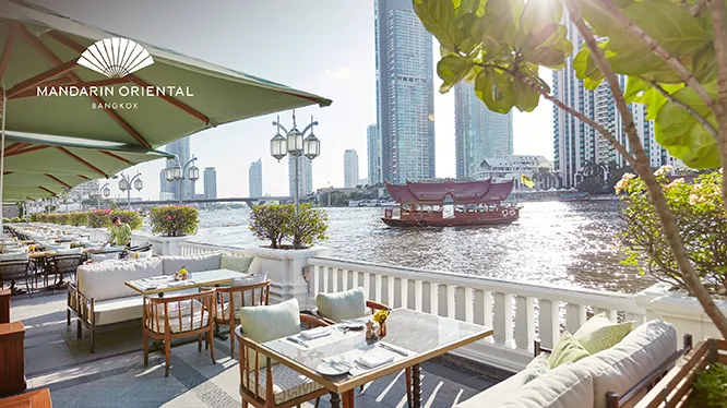 ห้องอาหารโรงแรม แมนดาริน โอเรียนเต็ล กรุงเทพ - ห้องอาหาร The Verandah
