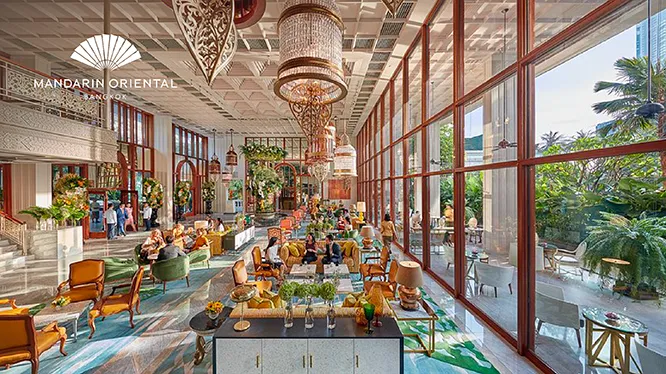 ห้องอาหารโรงแรม แมนดาริน โอเรียนเต็ล กรุงเทพ - ห้องอาหาร Lobby Corner